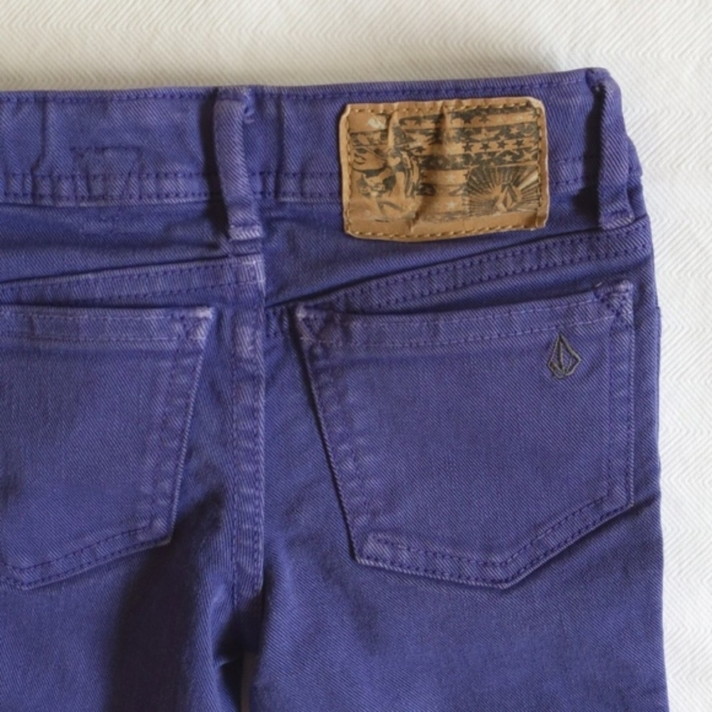 volcom faded purple denim jeans 2T toddler girls